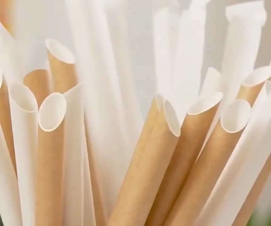 Multi Color Disposable Striped Paper Straws 6mm 8mm Custom Paper Straws