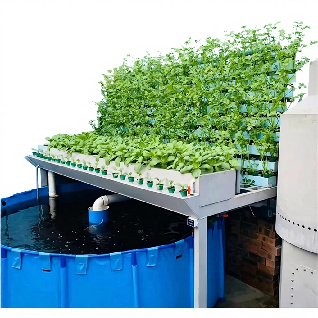 Aquaponics Fish Farms Tanks Greenhouse Hydroponics Aquaponics Growing  System Fish Tank for Fish and Vegetable, image size:1024x1024