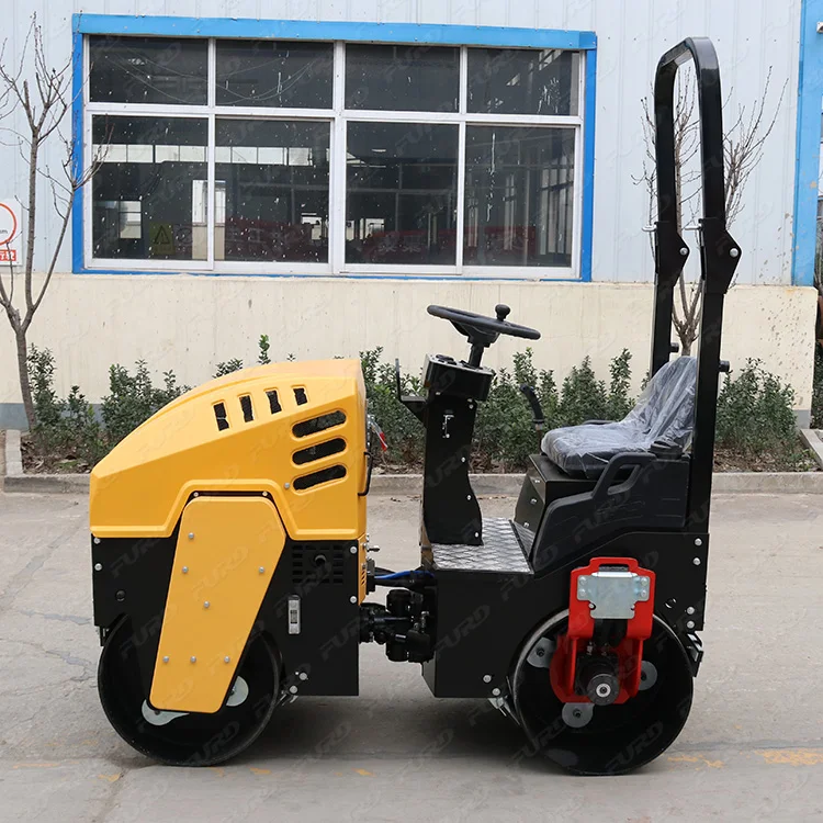 Manned Vibrating Road Roller Compactor Double Drum  Cheap Price for Sale