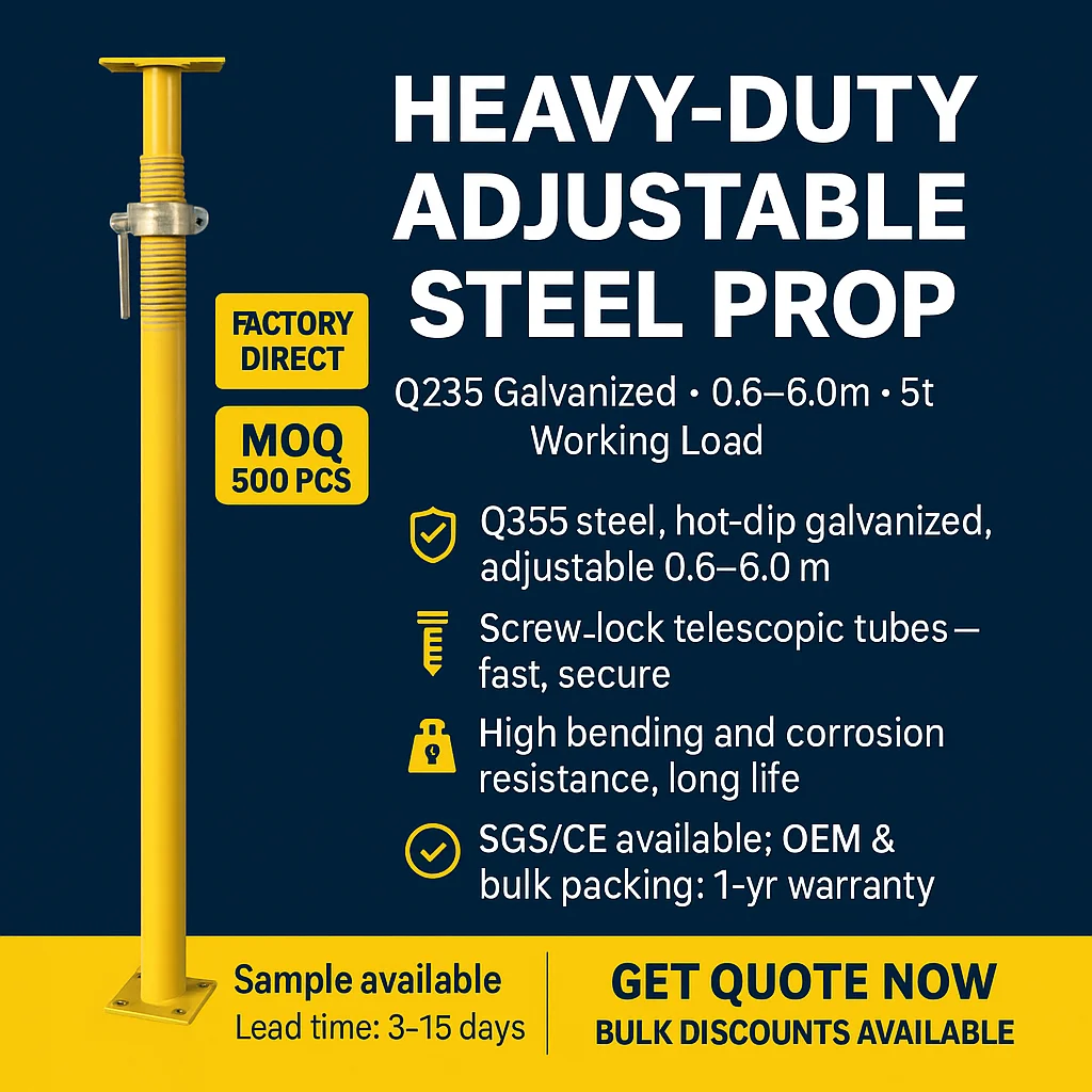 Heavy Duty Galvanized Steel Prop 10