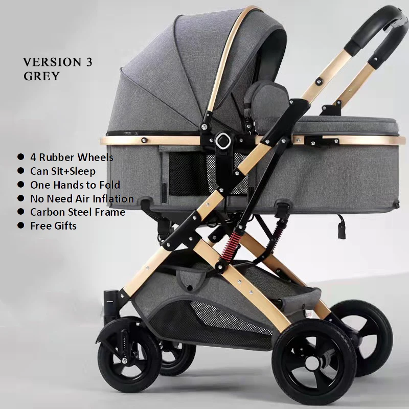 Распродажа 2022 высокое качество недорогая портативная складная коляска для новорожденных сидения и сна
