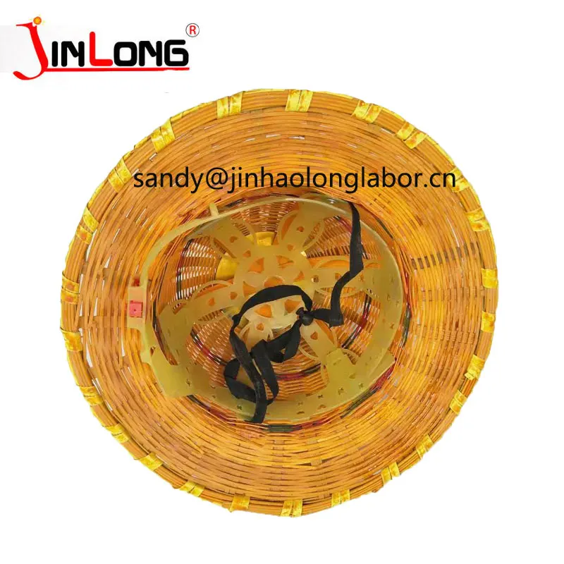 Bamboo Chinese Hard Hat Bamboo Woven Helmets Durable Sun