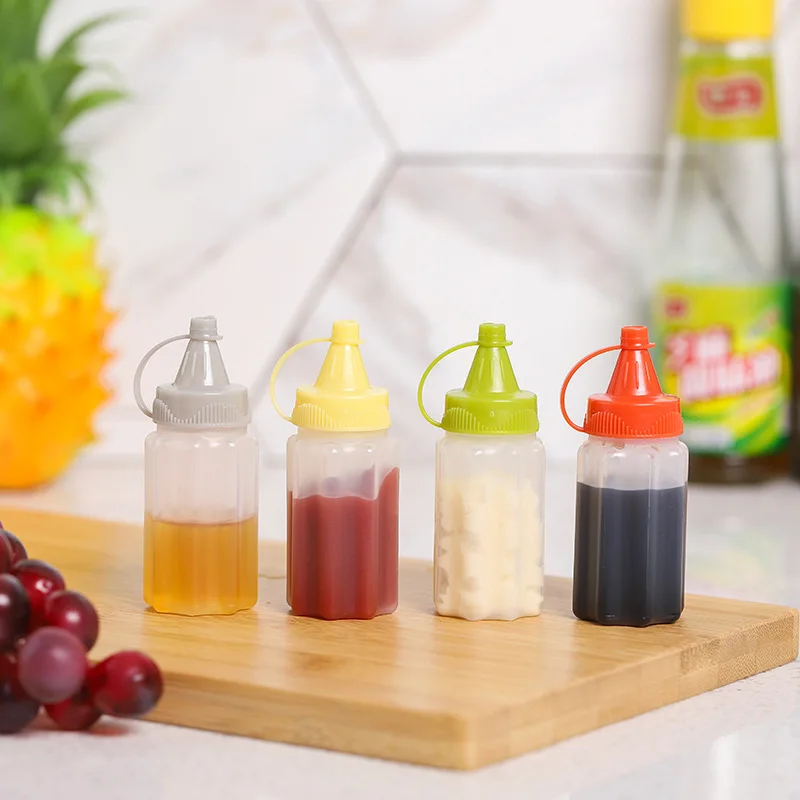 Mini 30ml Clear Ketchup Squeeze Bottle Kitchen Honey Oyster Sauce Salad