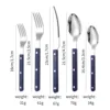 french rivet five-piece set [blue]]