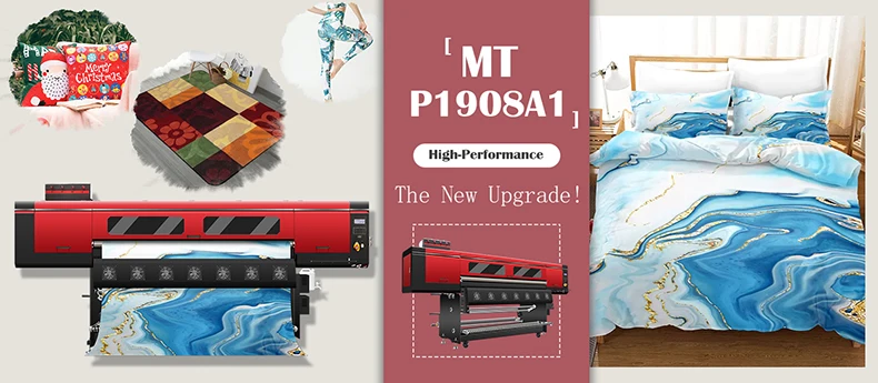 MT Dye Sublimation Printer MT- P1908A1 for Transfer Paper Printing (8pcs Epson i3200 Heads)