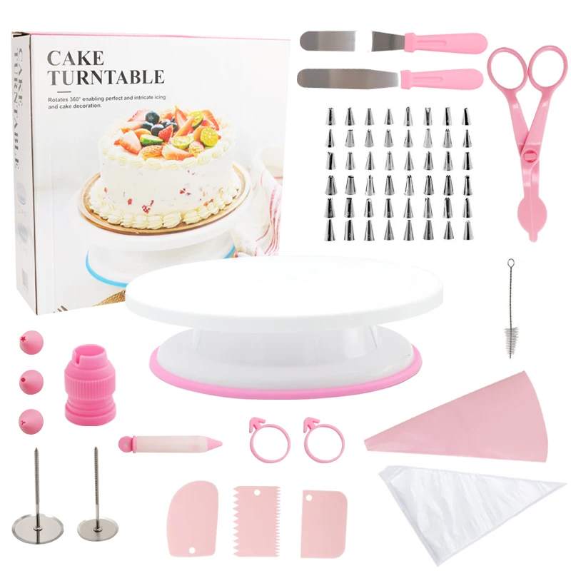 Bakest 73 Pcs Plastic Tools Set Cake Decorating Supplies Cake Handmade Baking PC Pastry Tools Nozzles Piping Tips Kit Sets