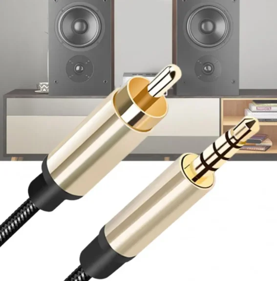 Cavo Coassiale Digitale SPDIF Da 3,5 Mm A RCA, Jack Maschio Per Audio Video, Per HDTV Soundbar Amplificatore, Lunghezza 1 O 2 Metri, Connettori Placcati Oro