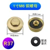 Tuerca de cobre M6 de 1 pulgada (R37)