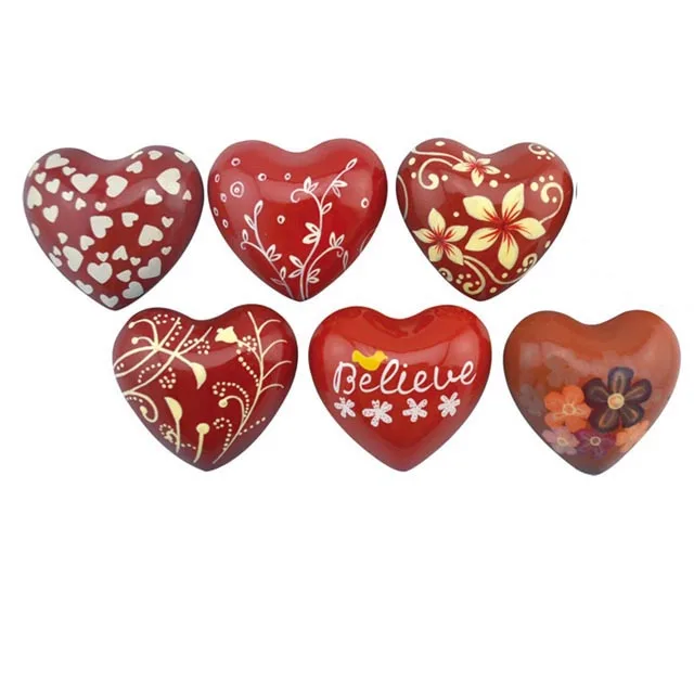 High Quality Metal Heart With Sound Handpainted  Chinese Style Customized Design Colorful Heart