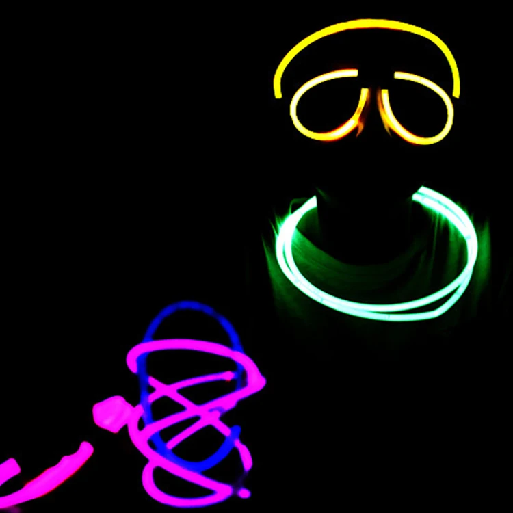 Новинка Детские легкие товары для вечеринки Dj ночной клуб концертный фестиваль праздничное украшение неоновый цвет браслет рукоделия ожерелье светящиеся игрушки
