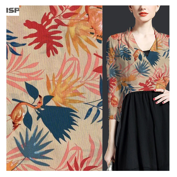 ISP Textile Fabrics Textiles 97 Polyamide 3 Elastane 4 Way Stretch African Print Fabric for Dress
