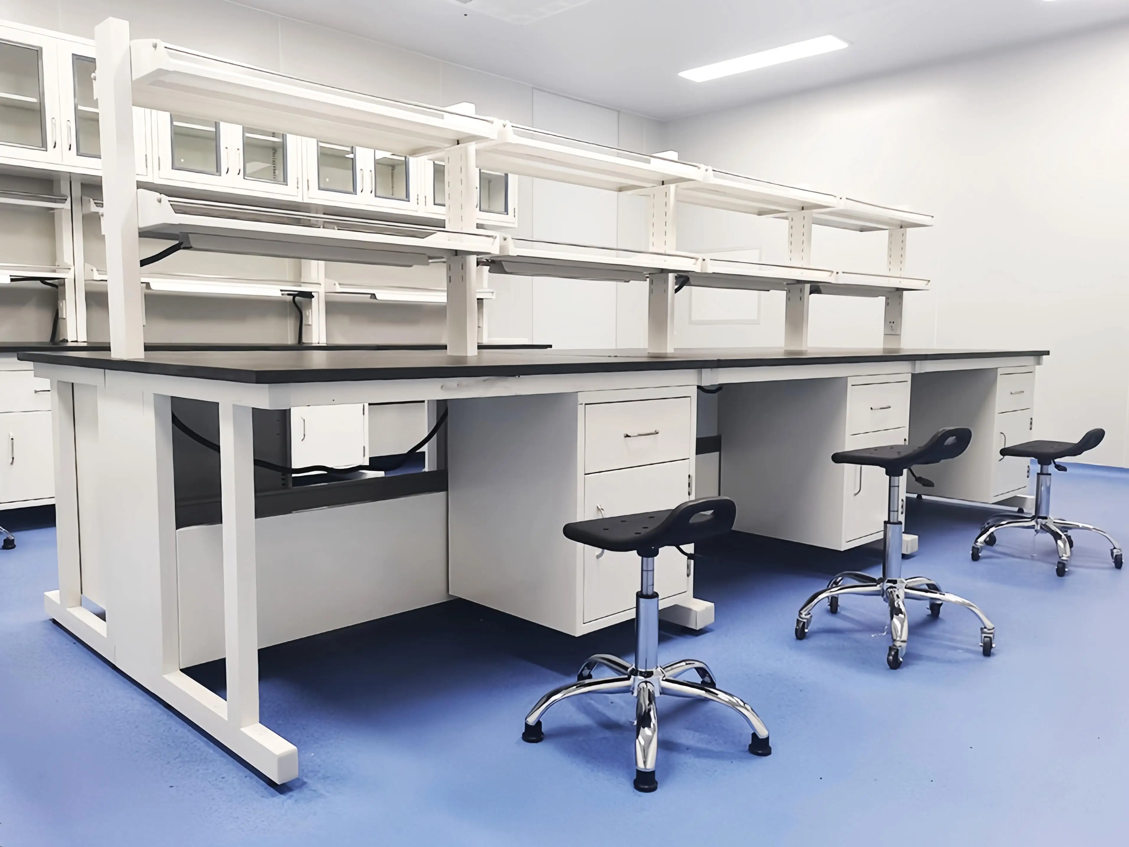 H-frame Modular Workstation Lab Clean Bench Furniture for Science and Medical Side Cosmetic Laboratory Furniture Tables