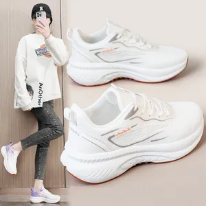 K2515 Fashion Trend Mesh Upper Women's Shoes Non Slip Gym Workout Breathable Summer Walking Sneakers Shoes for Women