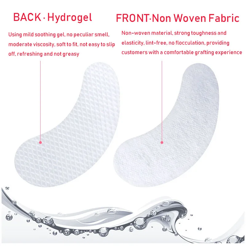 Лидер продаж, одноразовая Безворсовая гелевая маска для глаз, патчи для наращивания ресниц