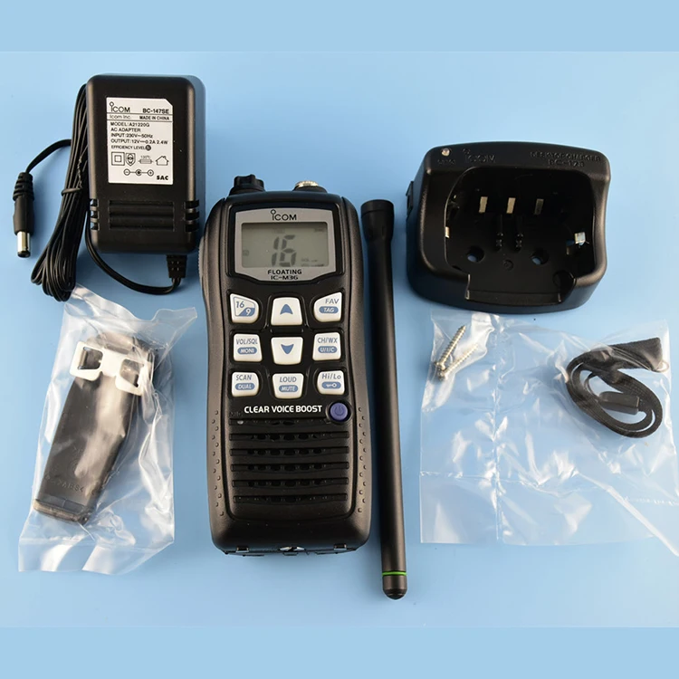 Icom Ic-m36 Two Way Radio Waterproof High Power Ic-m37 Handheld Long ...