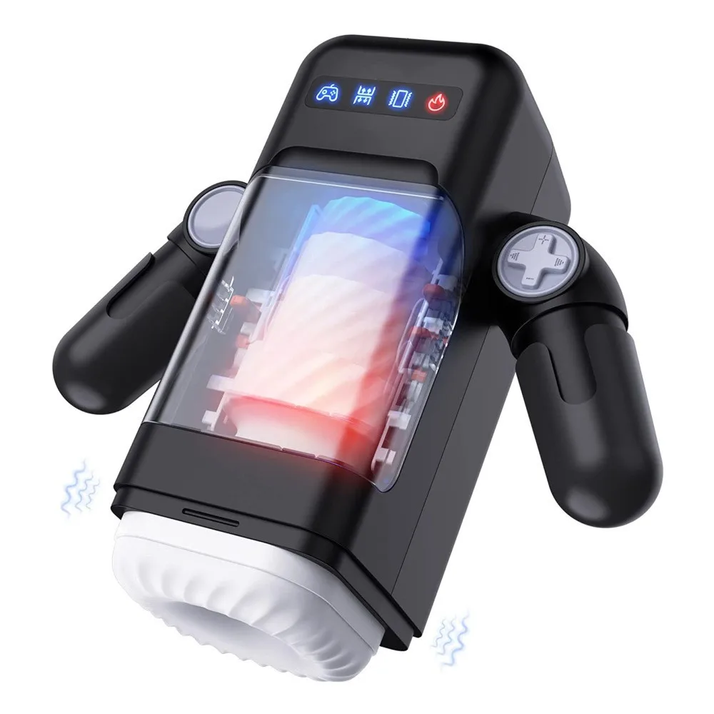 New Robot Automatic Masturbation Cup Sucking Male Masturbation Cup  Telescopic Intelligent Vibrator Sex Toys for Men Masturbating