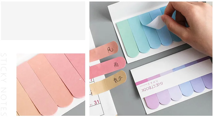 Customized Fancy Mini Index Tabs Sticker Colorful Bookmark Sticky Notes ...