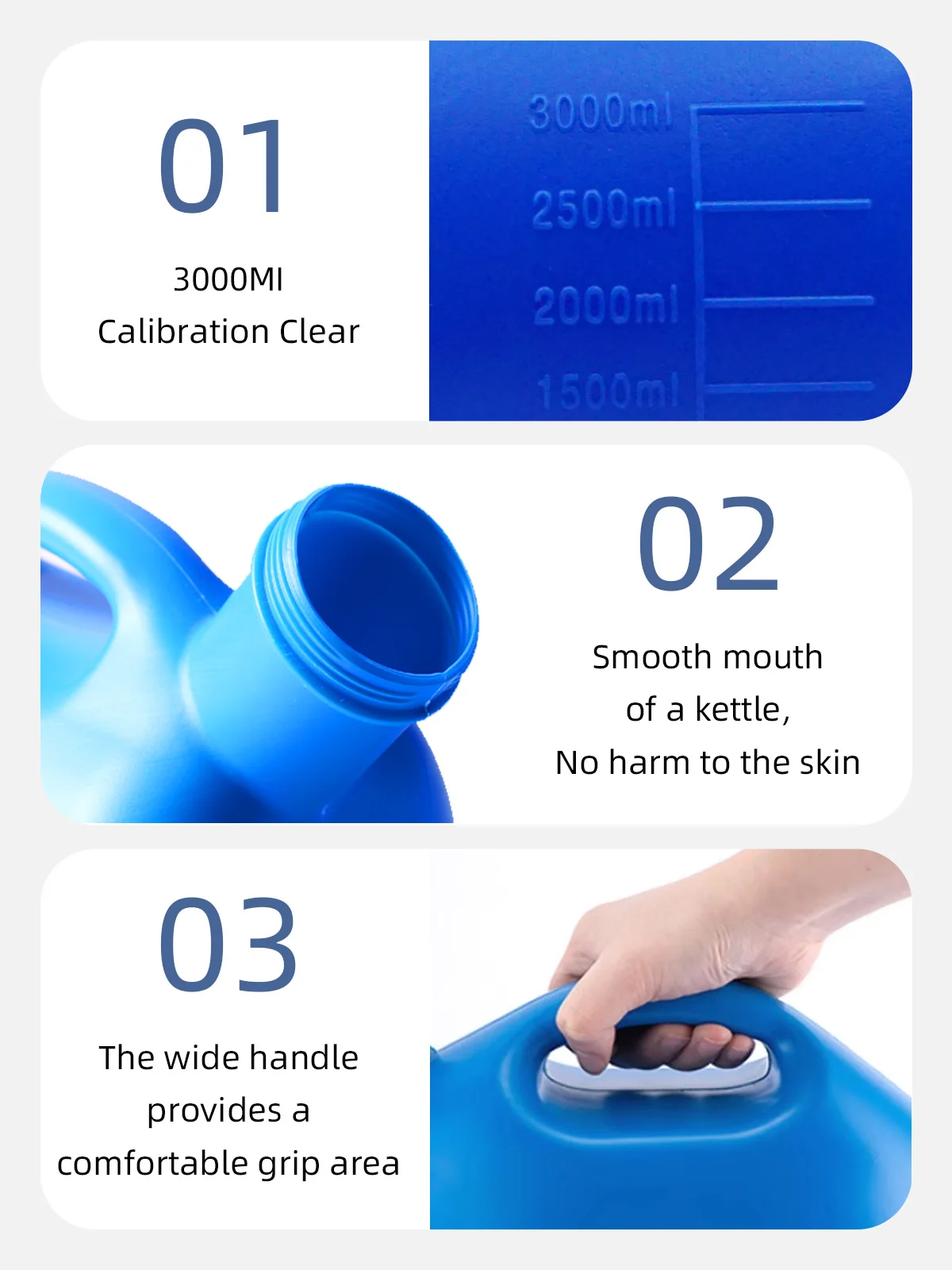 Wholesale Modern Plastic Home Care Men's Urinal Bottle Spill Proof Reu - product detail 2