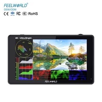 FEELWORLD LUT6 Camera Monitor 6 Inch 2600nits Ultra Bright IPS Screen for Outdoor Shooting 4K Input Output Touch Screen OEM