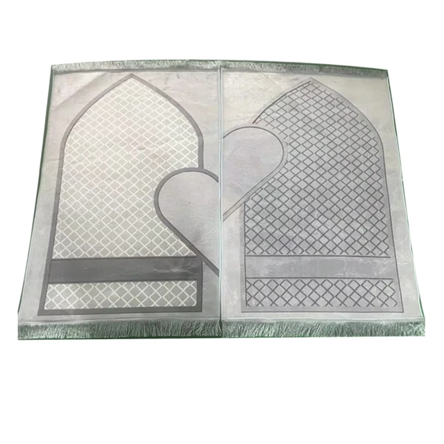 Hot Sale Love Shape Prayer Carpet Rugs Portable Cushioned Muslim Prayer Mats Couple Set