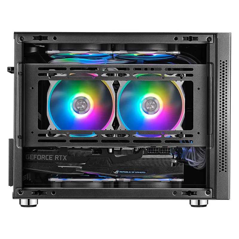 SAMA IM01 PCケース MATX/ITX対応 メタルパネル付き高品質ケース