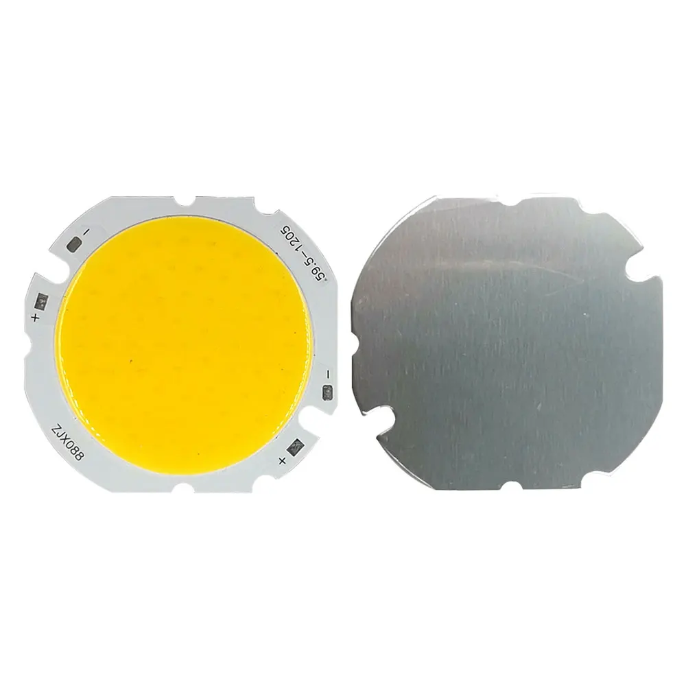60mm Round COB LED Chip for Spotlights Downlights Ceiling Lights 10W 15W 20W 30W 42mm Lighting Surface Warm Natural Cold White