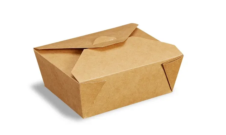 Customized Logo Grease Leak Resistant Bio Paper Lunch Boxes for Sushi and Noodles Takeout To-Go Food Containers