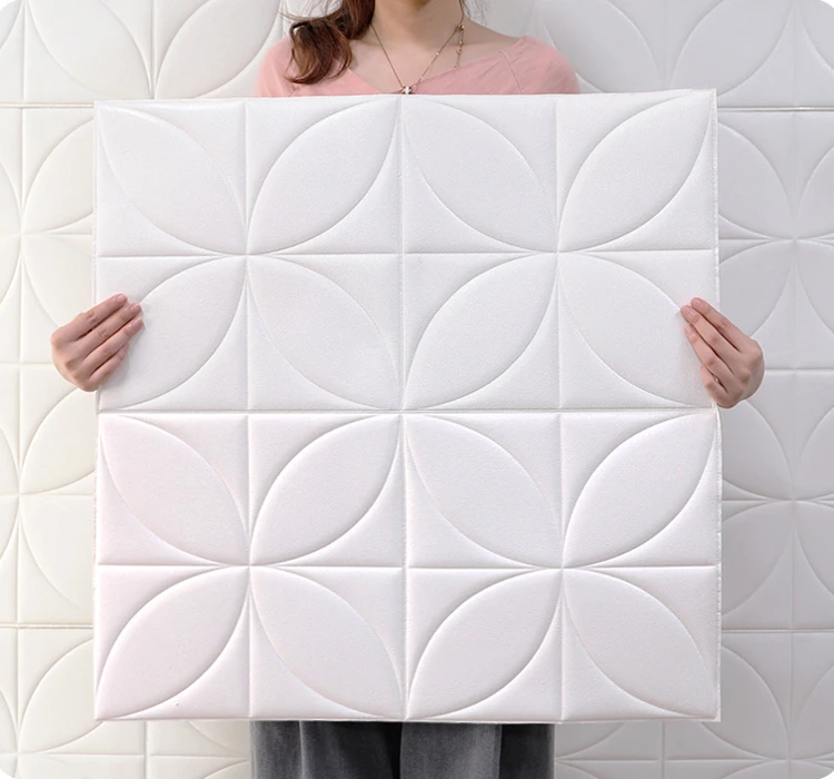High Quality 3d Foam Decorative Wall Panel Self Adhesive 4d Room Wallpaper