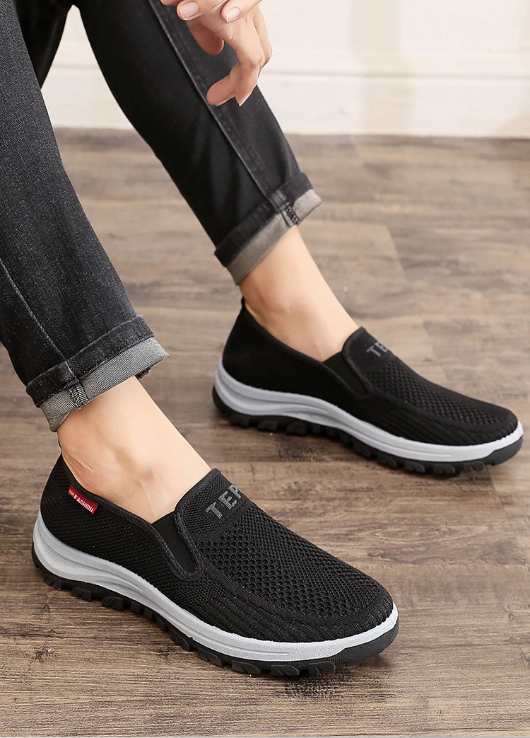 New Style Sport Sneaker Fashion Walking Slip On Men's Casual Shoes ...