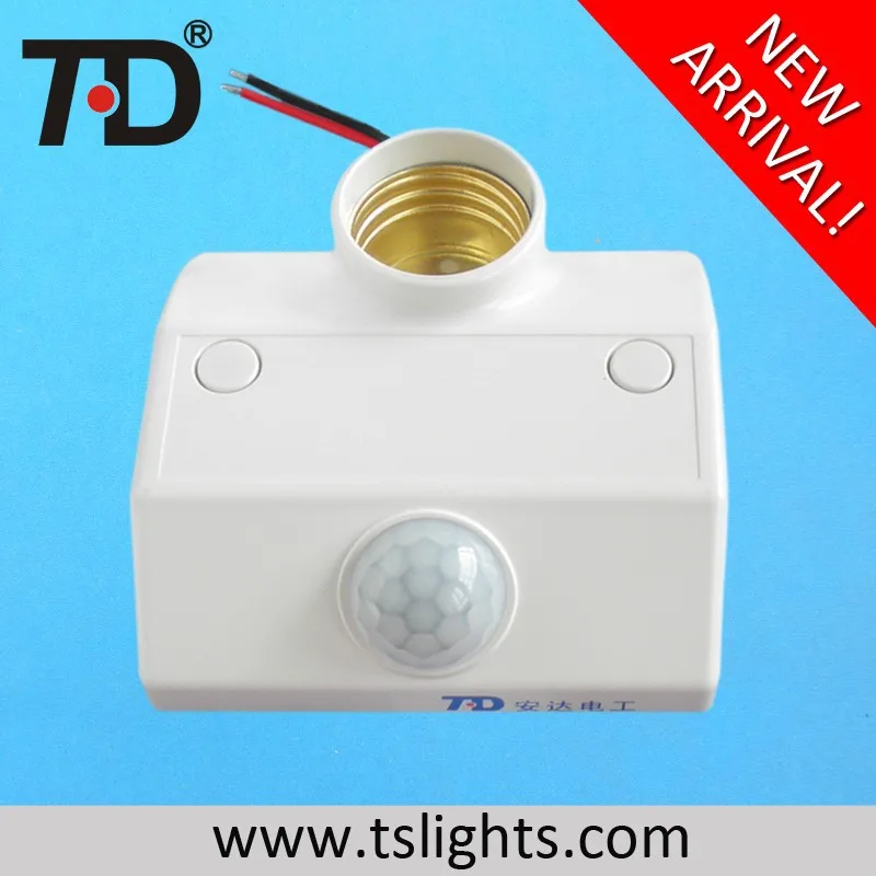 AC220V  E27 Motion Sensor Lamp Holder Automatic Light Lamp Holder Switch for Light Bulb Human Body Induction Lamp HoldER