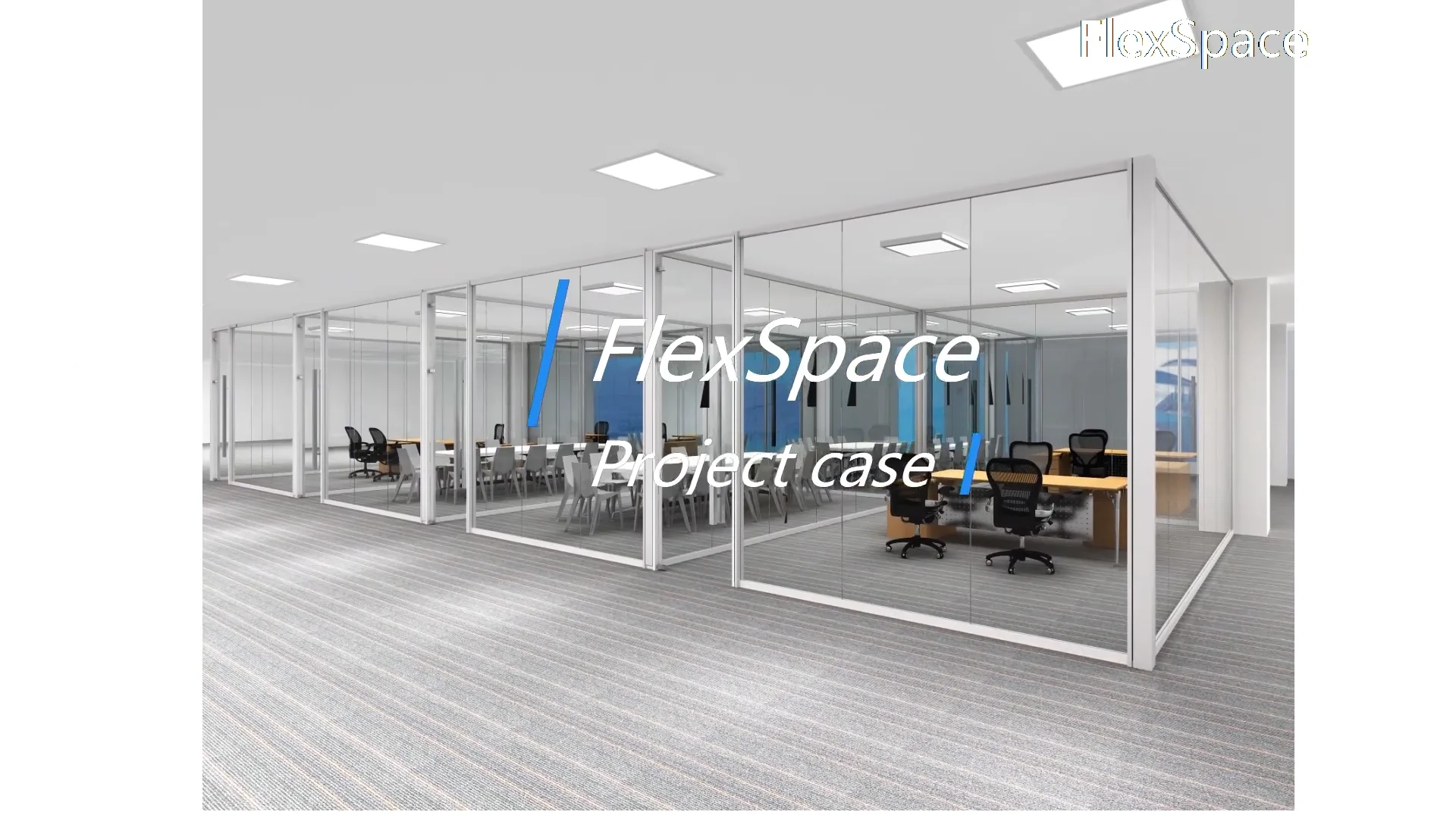 Flexspace 2024 New Glass Partition Wall System New Promotion Office Partition Glass Frameless