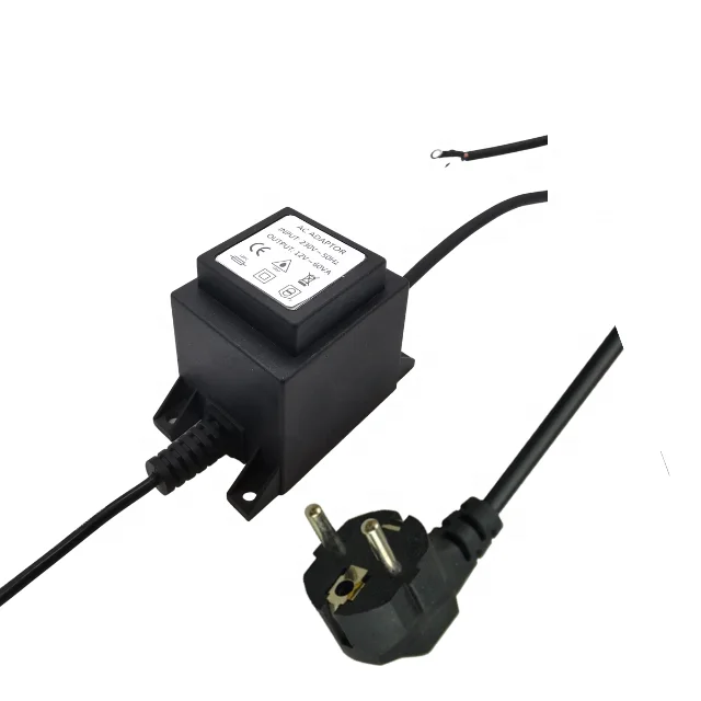 Ultra Quiet 220V to 18V 50VA Square Waterproof Access Control System Transformer for Security Device Power 50Hz 60Hz Frequency