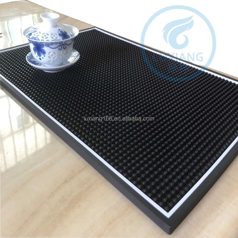 Lacyie Rubber Bar Service Mat, Premium Anti-Slip Rubber Bar Mat