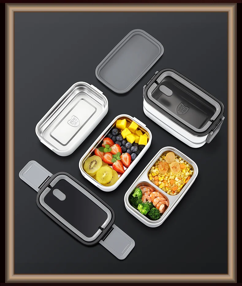 Premium Double-Layer Insulated Lunch Box with Cutlery main image 1