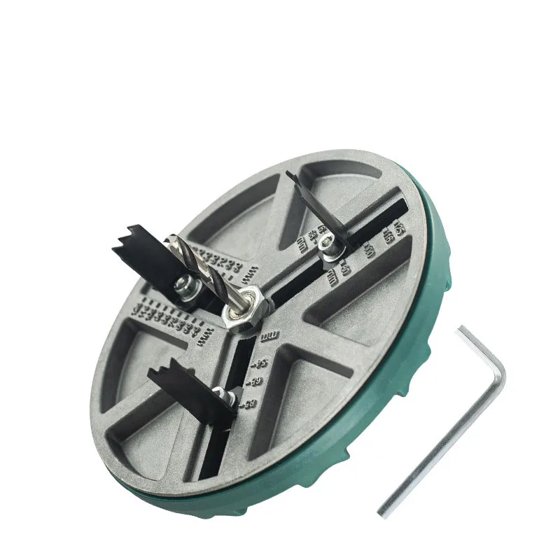 Adjustable Universal Woodworking Hole Opener Plank Plasterboard Plastic Aluminum Hole Punching Tool Hole Opening Drill