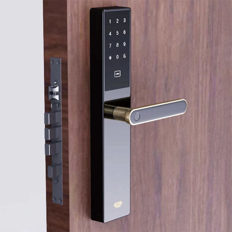 C1 Luxury Electronic Smart Door Lock Multipoint Fingerprint Nfc Wifi