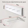 W1607A White 70cm with 4 Hooks