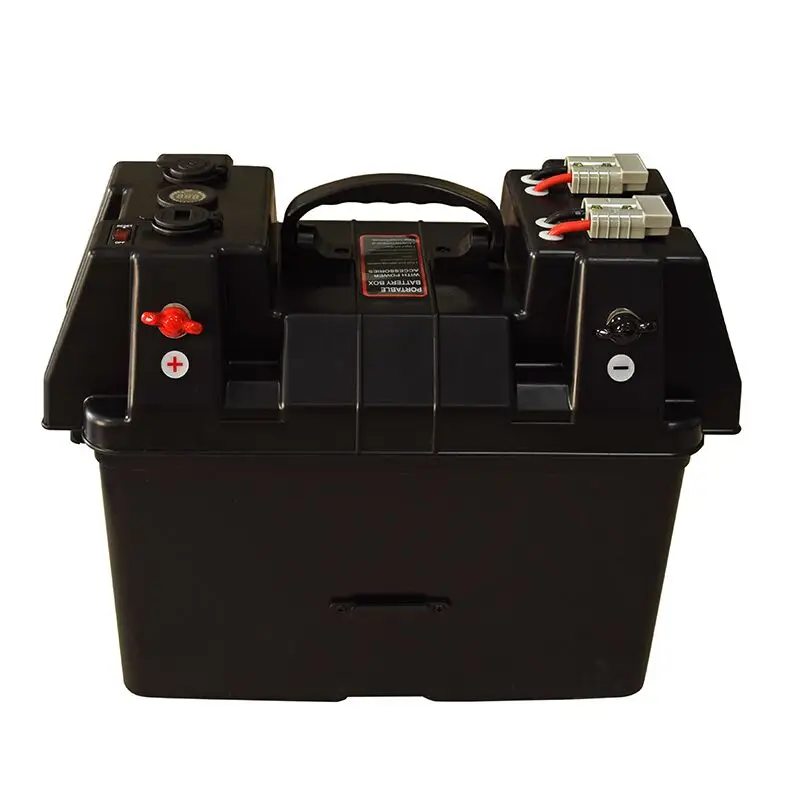 Portable Battery Power Box Trolling Motor Battery Box 31 With Dual Anderso Style Connectors