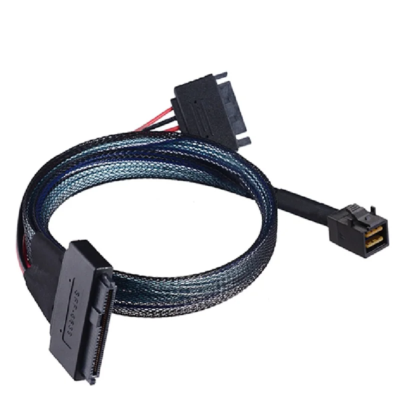MINI SAS SFF 8643 to U.2 SFF-8639 Cable W/15Pin SATA Connector SSD MINI SAS SFF 8643 to U.2 SFF-8639 Cable W/15Pin SATA Connector SSD