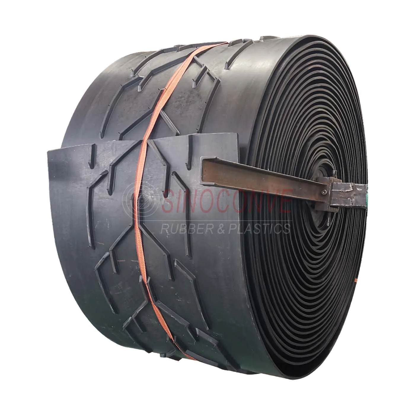 Heat Resistant EP Canvas Chevron Rubber Conveyor Belt