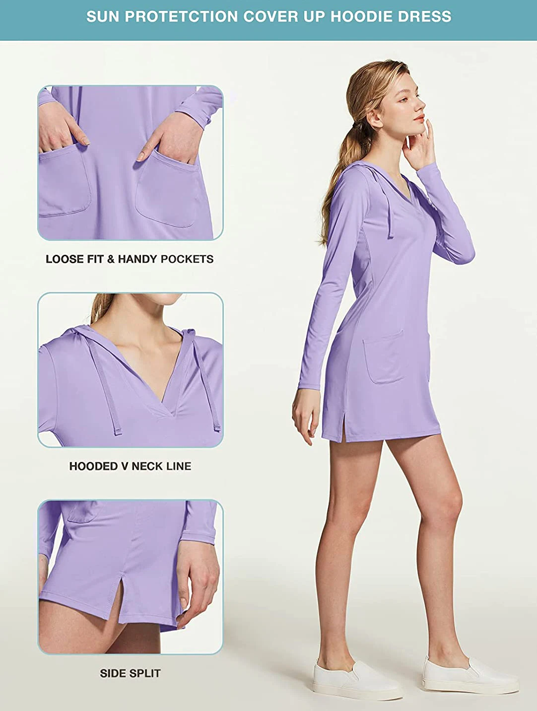 Penutup,Baju Hoodie Uv Atletik Ringan 