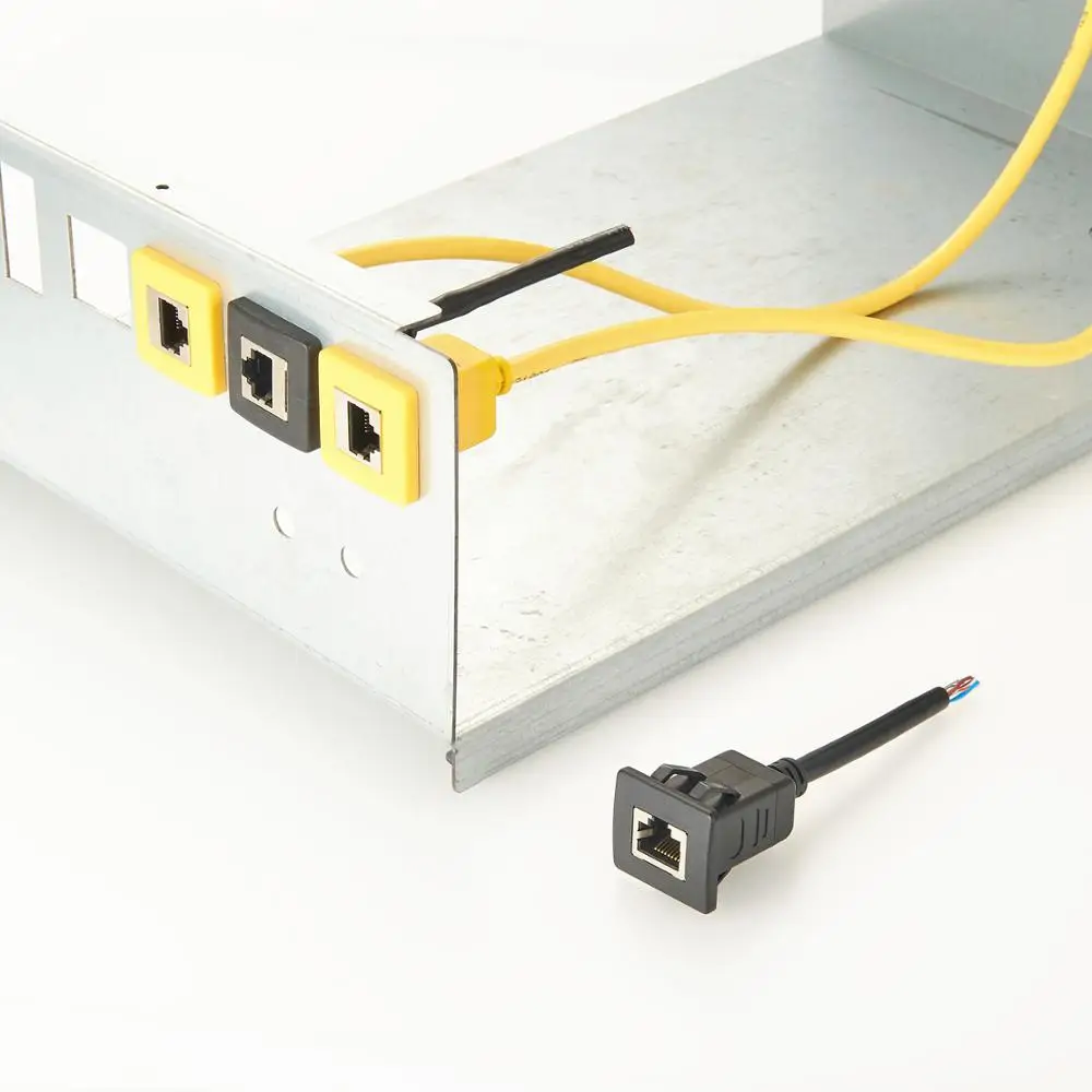 Panel Mount Snap In Networking RJ45