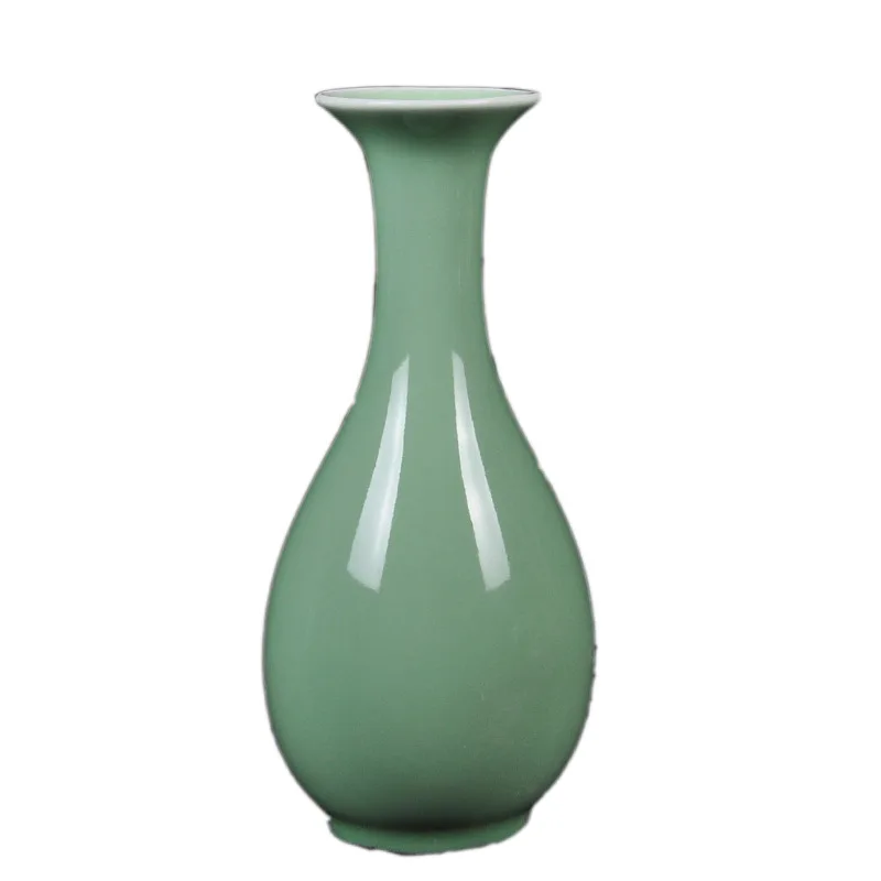 Großhandel Maßgeschneiderte Schöne Mini-Desktop-Vase Celadon-Vase Blumenaccessoires Keramikvasen für Heimdekoration und Ornamente
