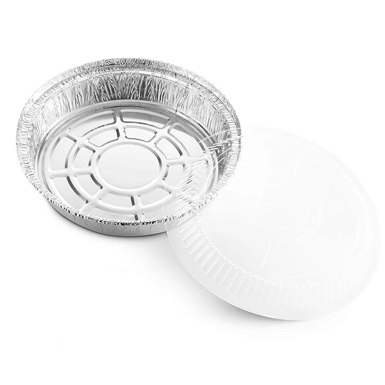 7 Inch Disposable Aluminum Foil Casserole Dish Pan Round Pizza