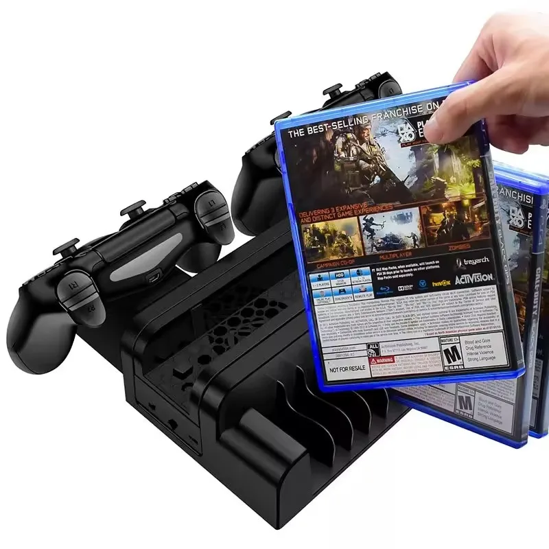 PlayStation4 - PS4 PRO 本体 充電ドック スタンド付き PS4コントローラ充電器ホルダーPlayStation4/スリムpsのプロ