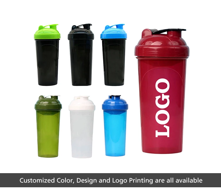Wholesale Bpa Free Custom Logo 700ml Plastic Gym Protein Shaker Bottles