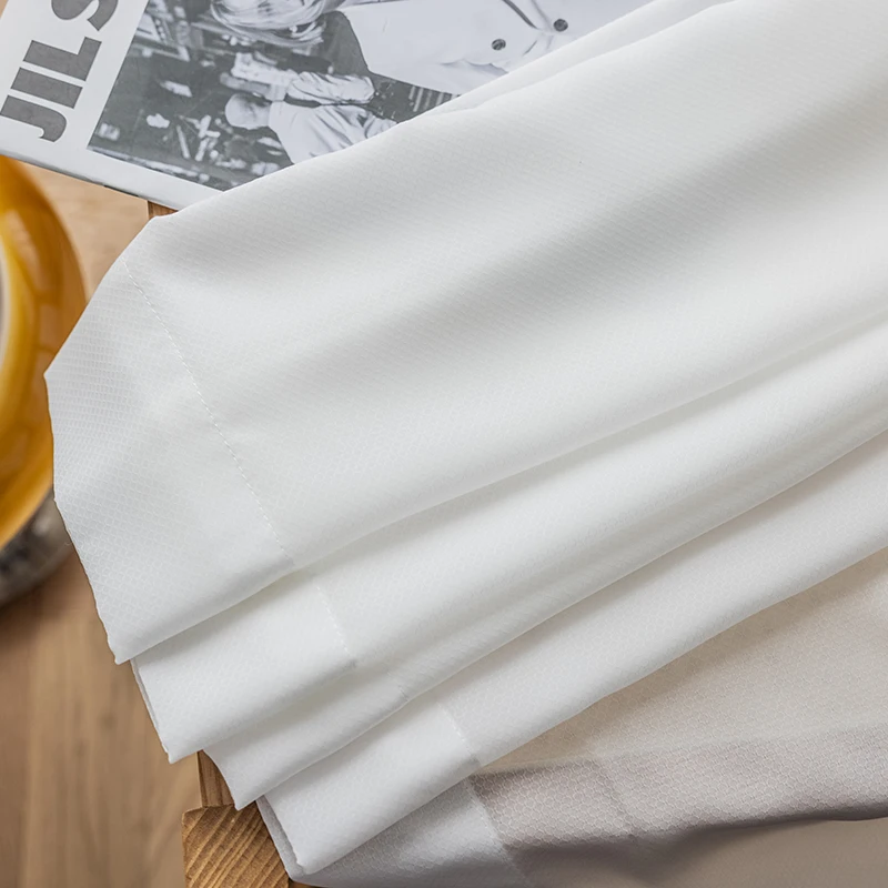 Innermor Super Soft Great Hand Feeling White Tulle Curtains for Living Room Decoration Modern Veil Chiffon Solid Sheer Voile