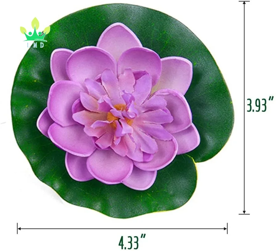 Dekorative knstliche schwimmende Schaum Lotus Blume Seerose Pad  lebensechte Dekoration fr Home Graduation Muttertag Neujahr