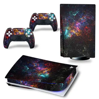 China Vinyl Decal Cover for Sony PS5 Playstation 5 Digital Edition PS 5 Consola + 2 Controllers Gamepad Faceplate Skin Sticker
