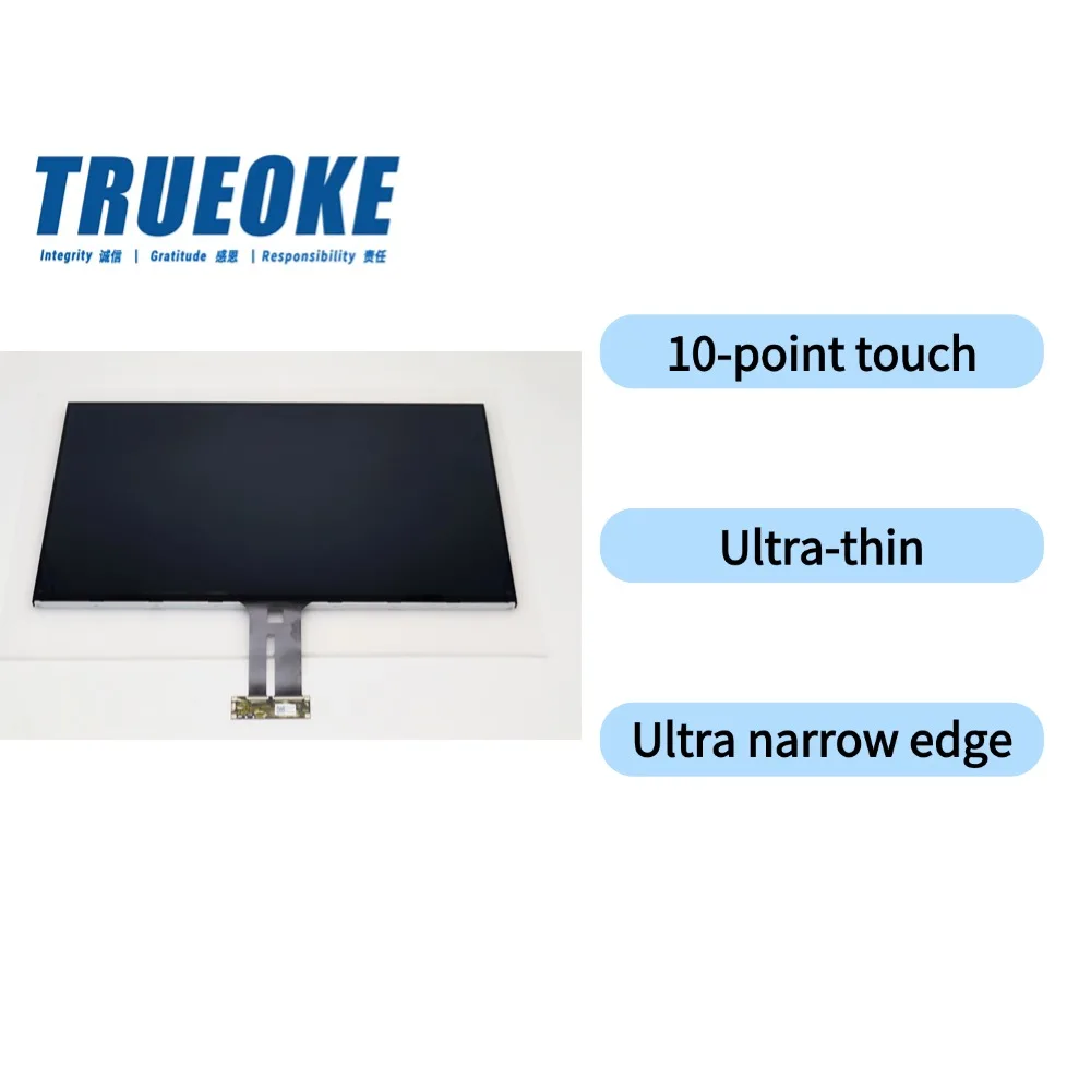 TRUEOKE Factory IP65 Waterproof Multiple Touch Screen 27 inch High Brightness Touch Points LCD Touch Monitor Display Module